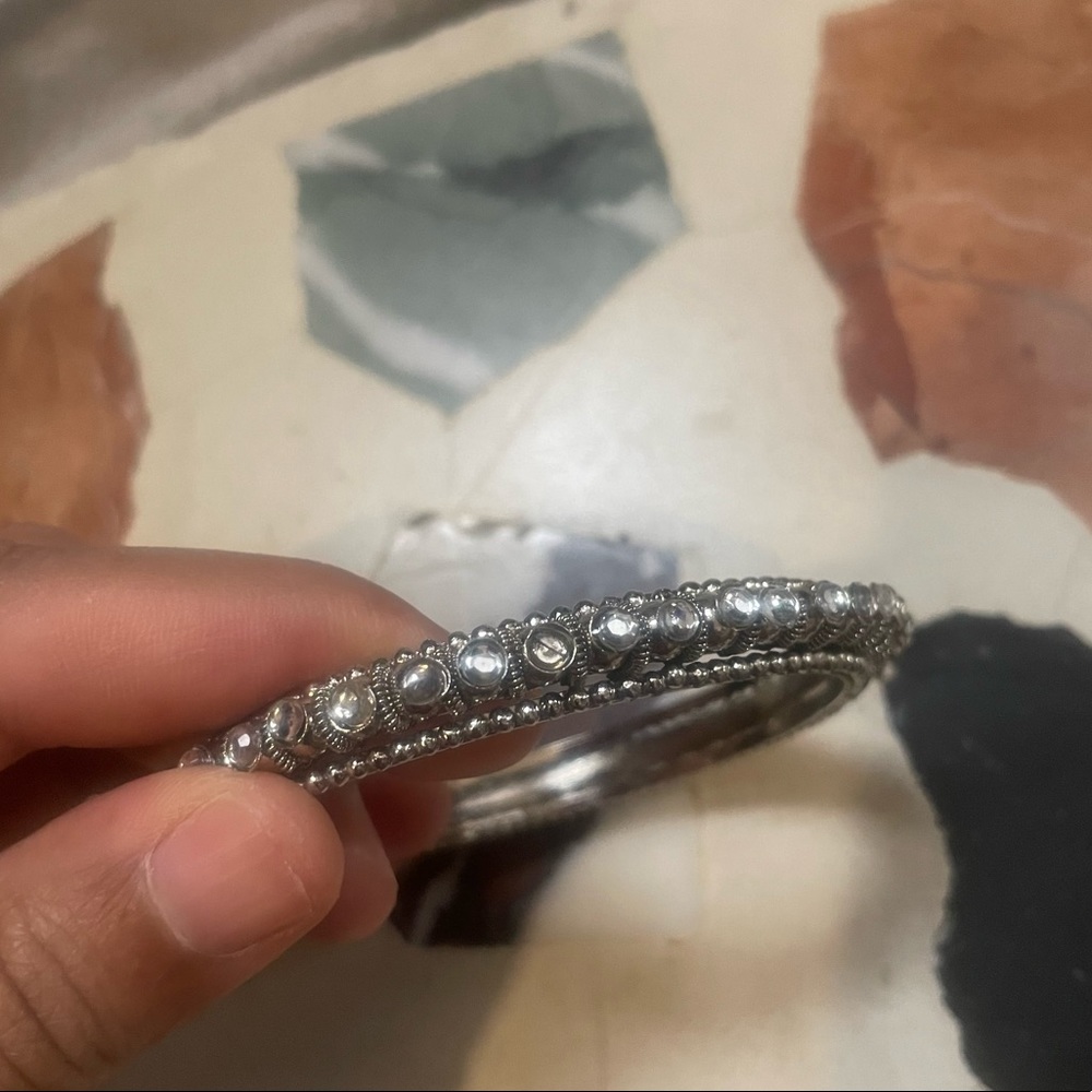 Indian Rhinestone bangle bracelet - Picture 7 of 7